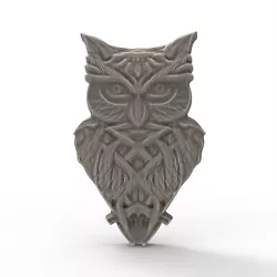 Buy Celtic Owl STL File For CNC Router Baroque Model Bas Relief For 3D Printer • 2.32£
