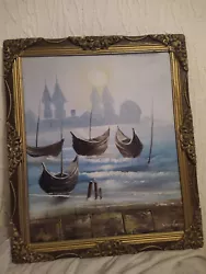 Buy Vintage Oil Painting On Canvas Signed • 35£