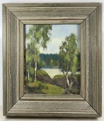Buy Small 1940's Landscape  Forest Painting Signed Possibly Scandinavian 1946 • 110£