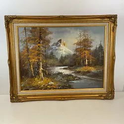 Buy Original Mountain Landscape Oil Painting Signed By G. Whitman (A3) S#575 • 7.11£