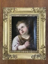 Buy Antique 19th Century Oil Portrait Painting Of The Christ Child Jesus Lely Frame • 1,899.99£