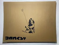 Buy Banksy Painting On Paperboard (Handmade) Signed And Stamped 15.7 X 11.8 In • 105.32£