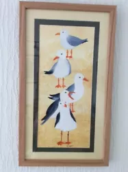Buy SEAGULL PAINTING “Socially Distanced!” – An Original Signed Acrylic/oil Painting • 25.99£