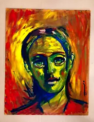 Buy Fauvist Oil Painting Original Portrait On Canvas Board Signed By Artist • 75£