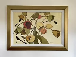 Buy Shirley Novak Original Oil Painting On Board “Tulip Toss” Frame 83 X 113cm • 199£