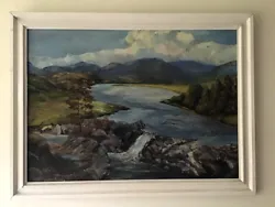 Buy Framed Oil Painting On Board. Mountain Lakes. Signed Despard. • 20£
