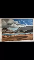 Buy Original Sea Moody Clouds Acrylic Painting • 15£