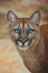 Buy Puma - Original Fine Art Pastel Painting • 199.99£