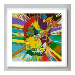 Buy Damien Hirst - Beautiful Branwen Paraphrenia Intense Painting Giclee Print Skull • 18.90£