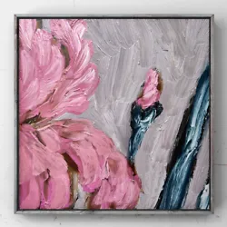 Buy Impressionist Iris Flower Original Oil Painting Abstract Modern Floral Wall Art • 42.75£