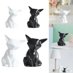 Buy Modern Geometric Fox Statue Ornament Cafe Shopwindow Sculptures Animal Abstract • 14.11£