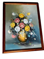 Buy Large Oil Painting, Red Roses, Multicolour, Flowers, Framed, Still Life, Roses • 295£