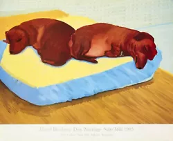 Buy DAVID HOCKNEY Dog 38 1995 VINTAGE Contemporary 'Dog Paintings' Exhib. Poster NEW • 189.98£
