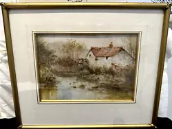 Buy Charles Edward Dixon Original Antique Watercolour Painting 1929 'Falling Waters' • 381.24£
