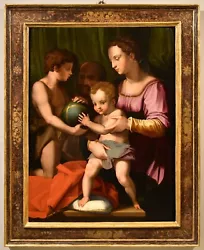 Buy Large Painting Antique Holy Family Bronzino XVI Century Oil On Board • 35,855.40£