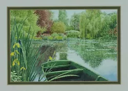 Buy Ian Pethers Original Ink & Watercolour Painting Of Monet's Garden, C.1990 • 110£