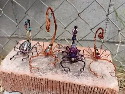 Buy Wire Wrapped Scorpion Sculpture Garden Home Decoration Handmade Arizona 🌵🦂(4) • 31.64£