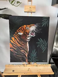 Buy Tiger Painting On Canvas. • 25£
