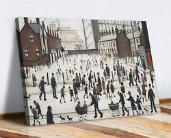 Buy Winter In Pendlebury CANVAS WALL ART PRINT PICTURE PAINTING Ls Lowry Style • 14.99£