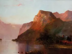 Buy Scottish Highland  Loch At Sunset By   Aubrey Ramus FE Jamieson Oil Painting • 300£