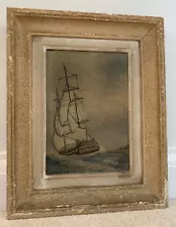 Buy Antique 'Caravelle' Oil On Canvas Painting, Guillaume Fernand, France 1948 • 149£
