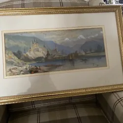 Buy SUPERB 19thc PAIR Of Watercolour LANDSCAPE PAINTINGS ON  MODERN FRAMED UNSIGNED • 85£