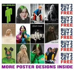 Buy Billie Eilish Posters  Art Print A4 A3 Size  - Buy 2 Get Any 2 Free • 6.99£