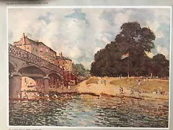 Buy SISLEY Alfred Art Printed In Austria 1937 Paris French River Seine Landscape • 30£