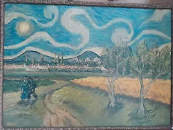 Buy Vintage Oil Painting Van Gogh Frame Size 120x90 • 16,000£