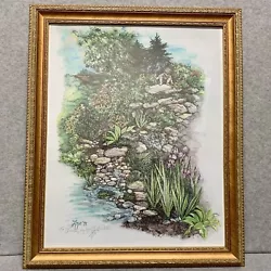 Buy Beautifully Framed Vintage Watercolor Painting Signed By The Artist  23” X 19” • 41.09£
