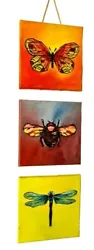 Buy Oil Paintings On Canvas Hand Painted Butterfly And Flies • 45£