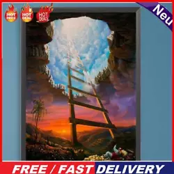 Buy Paint By Numbers Kit DIY Oil Art Space Elevator Picture Home Wall Decor 30x40cm • 7.41£