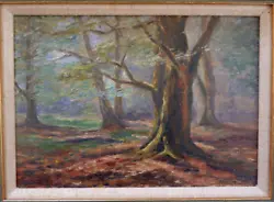 Buy Frederick Golden Short (1863-1936) New Forest Woodland Scene. Fine Oil On Board. • 460£