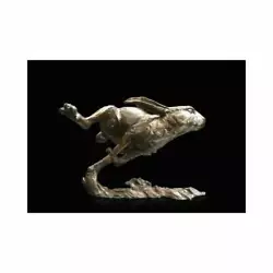 Buy Medium Hare Running Bronze Sculpture By Michael Simpson [939] • 185£