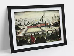 Buy Ls Lowry The Football Match -framed Art Poster Picture Print Artwork- Green • 37.99£