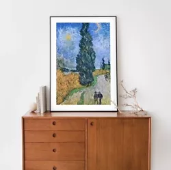 Buy Van Gogh Road With Cypress And Star Art Oil Painting Paper Print Poster Gift UK • 3.49£