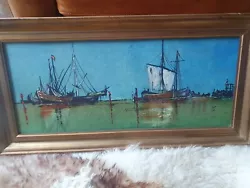 Buy William Lee Boat Painting Oil On Board  From Clearance • 8£
