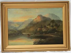 Buy Beautiful Antique Oil On Canvas Of A Rural Highland Scene By William Langley • 875£