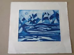 Buy Ann Bellingham, Vintage Etching, Abstract Ail Boats • 11.99£