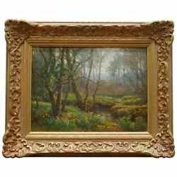 Buy Frederick Golden Short New Forest Woodland Signed & Dated 1920 Oil Painting • 3,500£