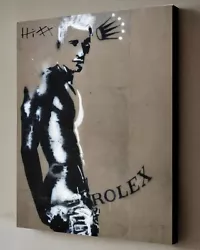 Buy ROLEX Street Banksy Style Painting W/COA UK Nude Gay Canvas 40X30cm Signed HITT • 250£