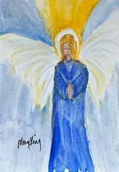 Buy Watercolor ACEO Original Painting By Mary King - Angel 9 • 7.44£