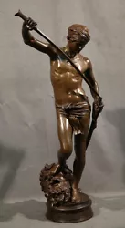 Buy French Bronze Sculpture Of David And Goliath After The Fight Antonin Mercie + • 23,467.34£