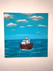 Buy Fishing Ship On The Sea Acrylic Painting • 118,591.14£