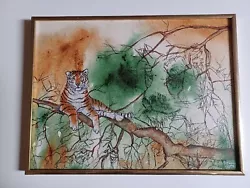 Buy Sherry Young Acrylic Tiger Painting • 28.94£