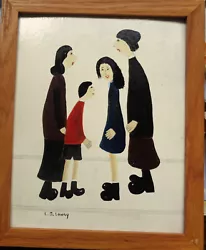Buy Original Painting After L.s. Lowry  Family Group  Framed • 18£
