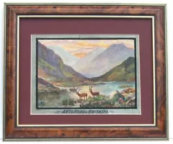 Buy Antique Watercolour British Columbia Canada Signed & Dated HW 1915 • 95£