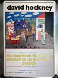 Buy David Hockney For Galerie Claude Bernard Paris Exhibition Poster 1981 • 71.04£