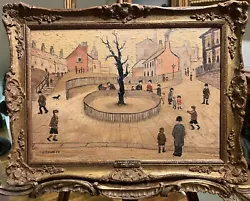 Buy OLD MASTER Manner Of L  S Lowry   THE TREE 1976  Oil Painting 20th Century GGF • 1,650£