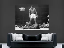 Buy Muhammed Ali Sonny Liston Boxing Art Giant Wall Poster  Picture Print Large • 14.95£